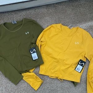 TLF long sleeve cropped workout top